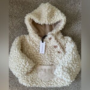 +1 in the Family Cozy Cream Sherpa Hoodie 12M NWT